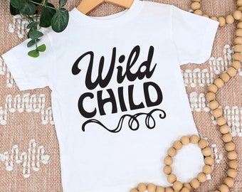 Koszulka dla malucha Wild Child, Koszulka dla malucha Wild Child, Koszulka dla malucha, Zabawna koszulka dla malucha, Słodka koszulka dla malucha