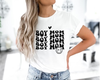 Boy MOM shirt, Mother's Day Gift, Mommy Shirt, New Mom Gift, Gift for Mother, Mama Shirt, Womens Clothing, Mom Tee