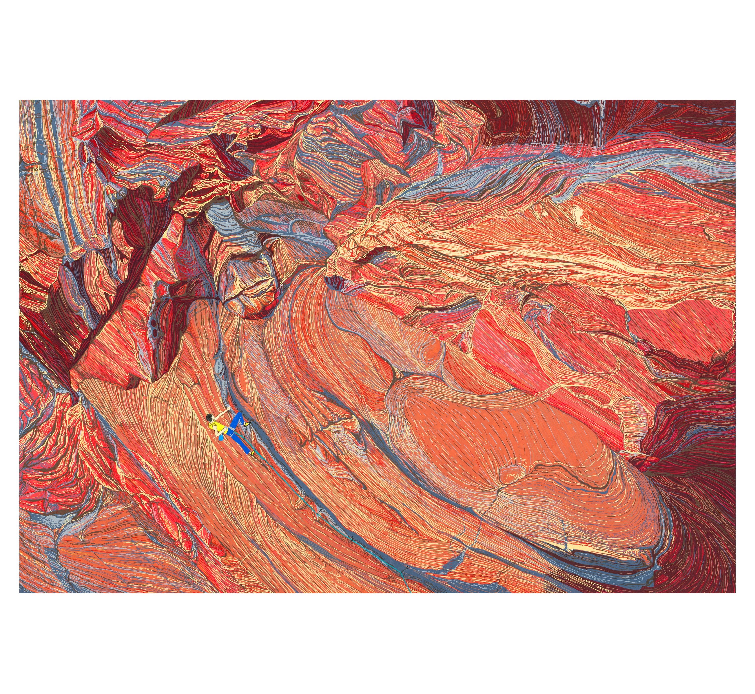 Grampians climbing print, Gift for climber, rock climber drawing, climbing art, Grampians national park | THE EYE of the TIGER