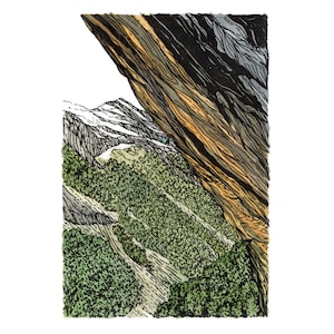 Climbing print, Gift for climber, Rock Climbing drawing, dessin d'escalade, Rock climbing art | THE LAND of GIANTS