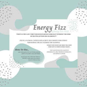Arbonne| Energie Fizz Stick| Voorbeeldkaart| Digitale download| PDF| Wintertaling| Grijs| Fizz