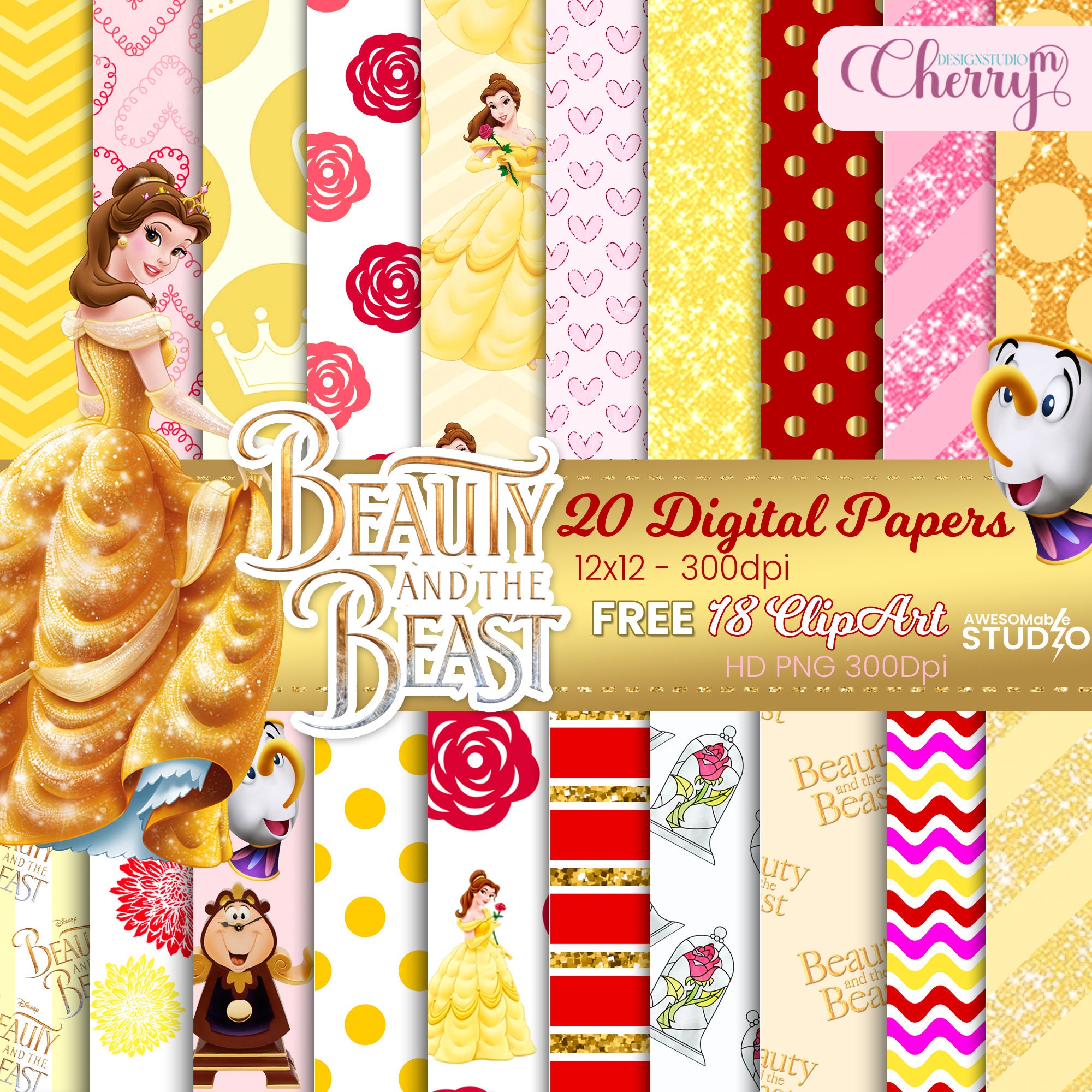 Disney Encanto Digital Paper Scrapbooking - Party and Craft Supply