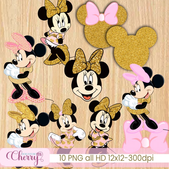 Minnie Mouse Yellow Shoes Clipart