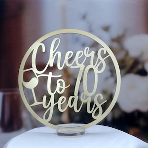 Anniversary Centerpiece Table Sign - Custom Acrylic, Milestone Event