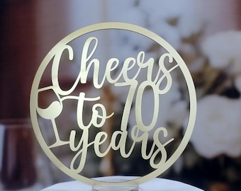 Anniversary Centerpiece Table Sign - Custom Acrylic, Milestone Event