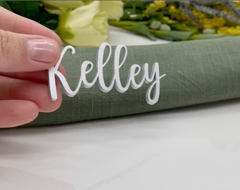 Elegant Custom Wedding Place Cards, Family Dinner Table Wood Name Plates, Our Lowest Price Personalization. High Quality AA27 Chattanooga