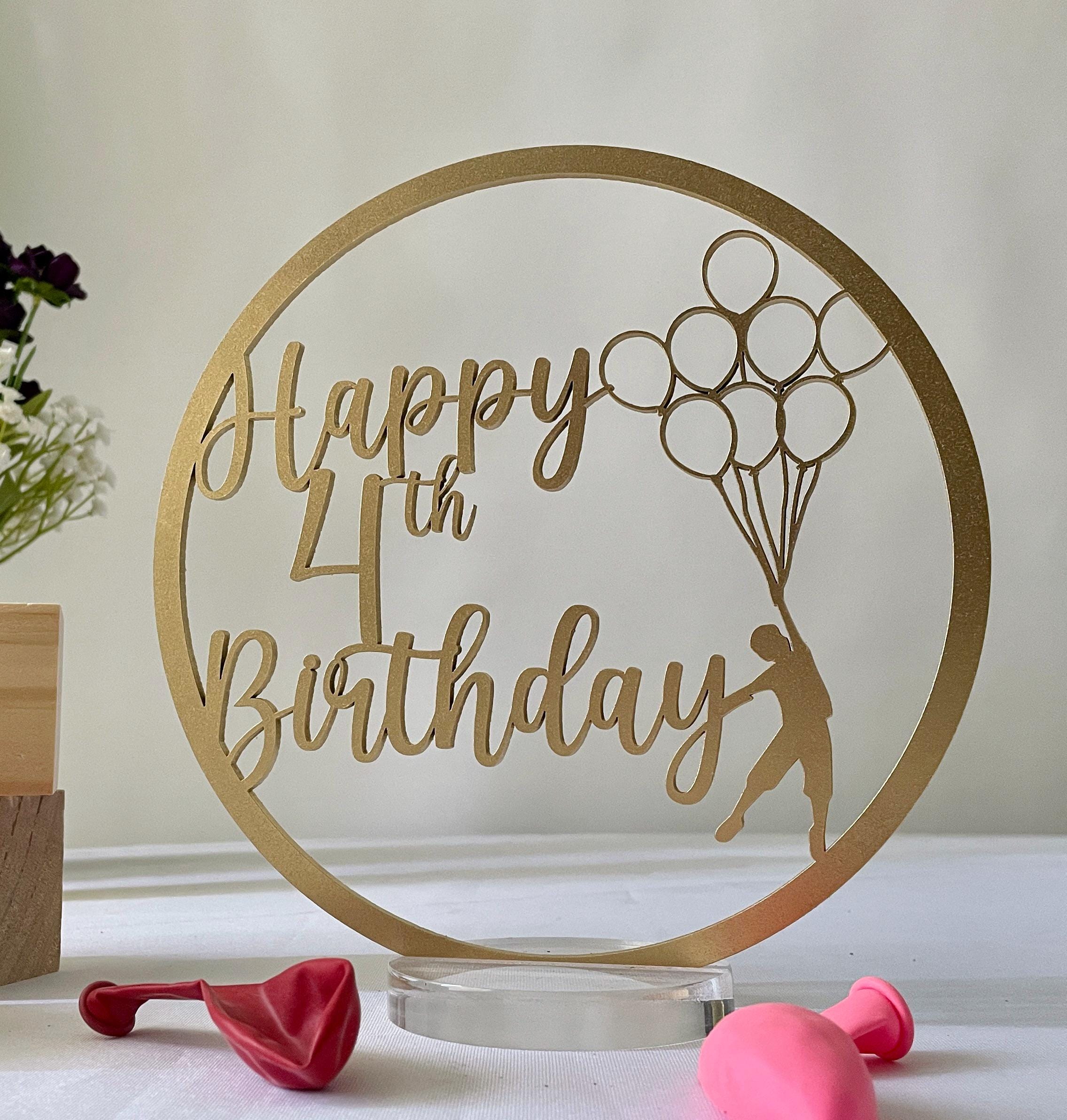 Customized Birthday Party centerpiece. Balloon Party Theme Centerpiece, Personalized Party Table Sign. kidulting CP2320aa