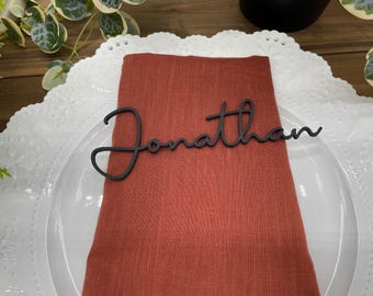Name Tags Place Cards - Personalized Acrylic Name - Wedding Name Plate - Birthday Laser Cut - Formal Setting - Table Decor Chattanooga AA61
