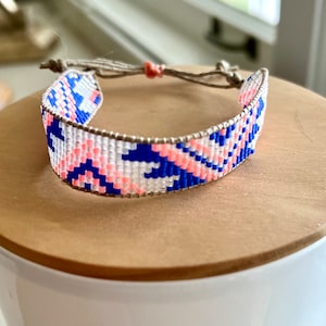 Trendy handmade miyuki bead adjustable bracelet