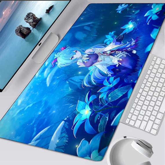 Genshin Impact GANYU Blue Desk Mats Different Sizes Etsy