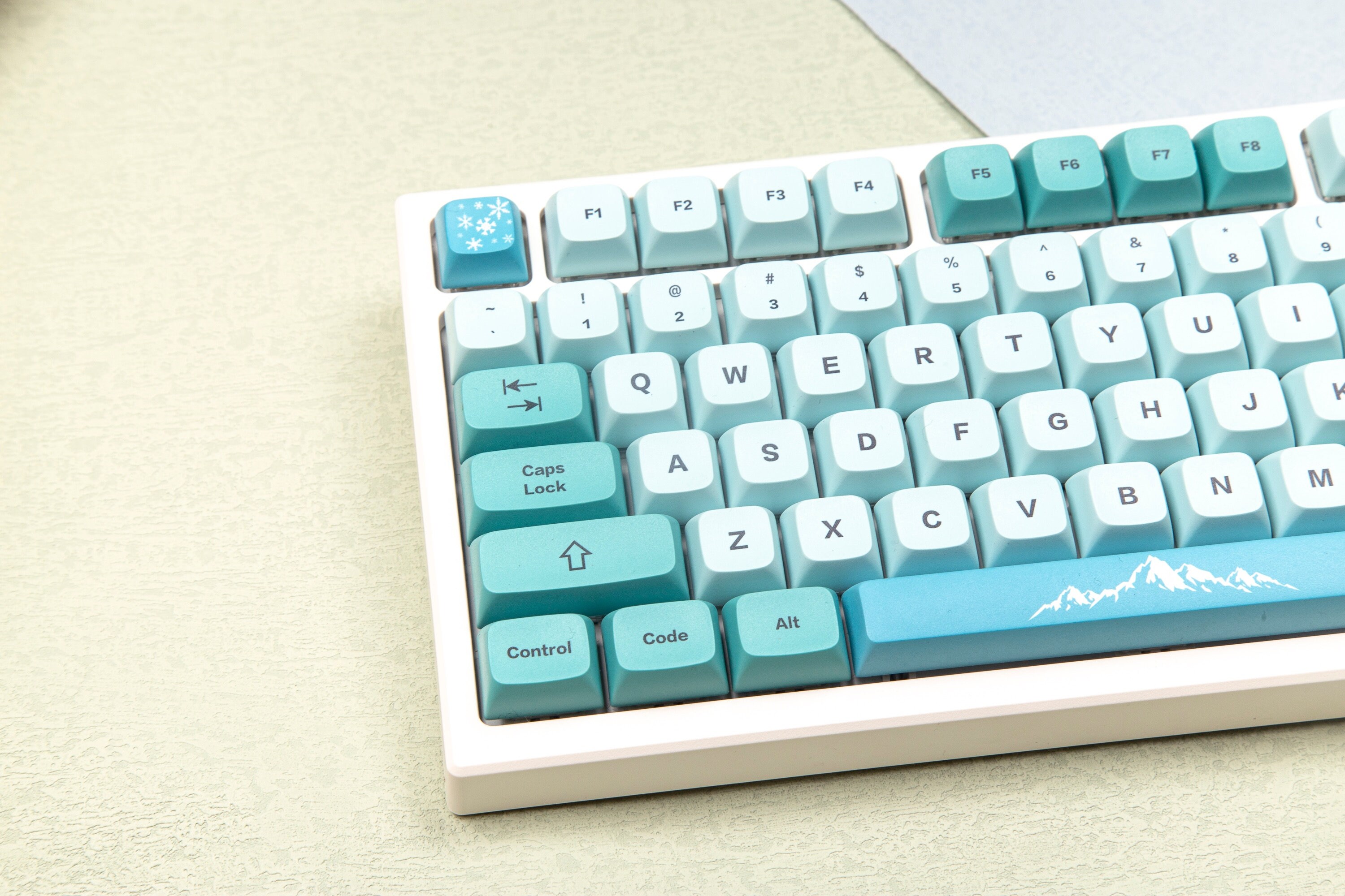 Japanese Iceberg Keycaps XDA Profile Blue PBT Plastic Etsy UK
