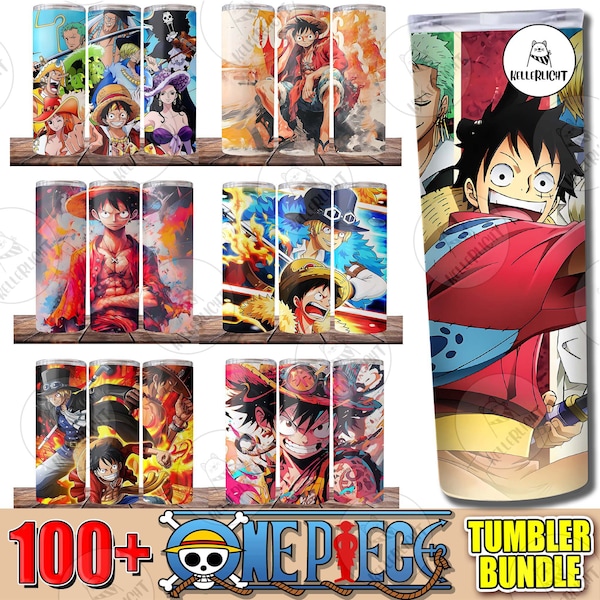 20+ One Piece Tumbler Png, Movie Character Tumbler Digital Design, Luffy Skinny Tumbler 20oz Design, Instant Download