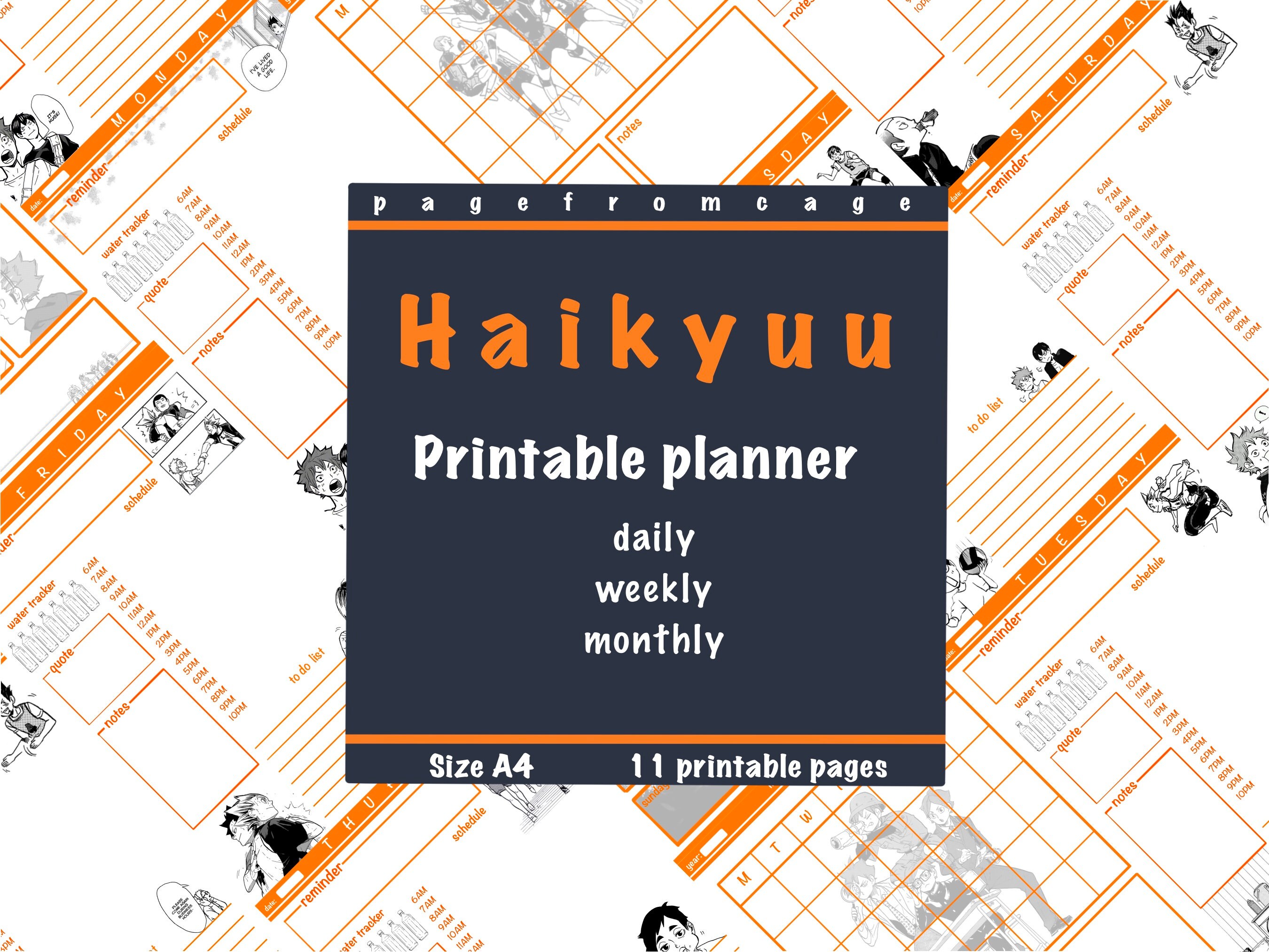  Haikyuu Calendario mensual 2023 para colgar en la pared,  calendario japonés Anime Stuff Manga Haikyu Merch serie de anime grande de  30 meses tiene 12 meses para escribir en planificador más