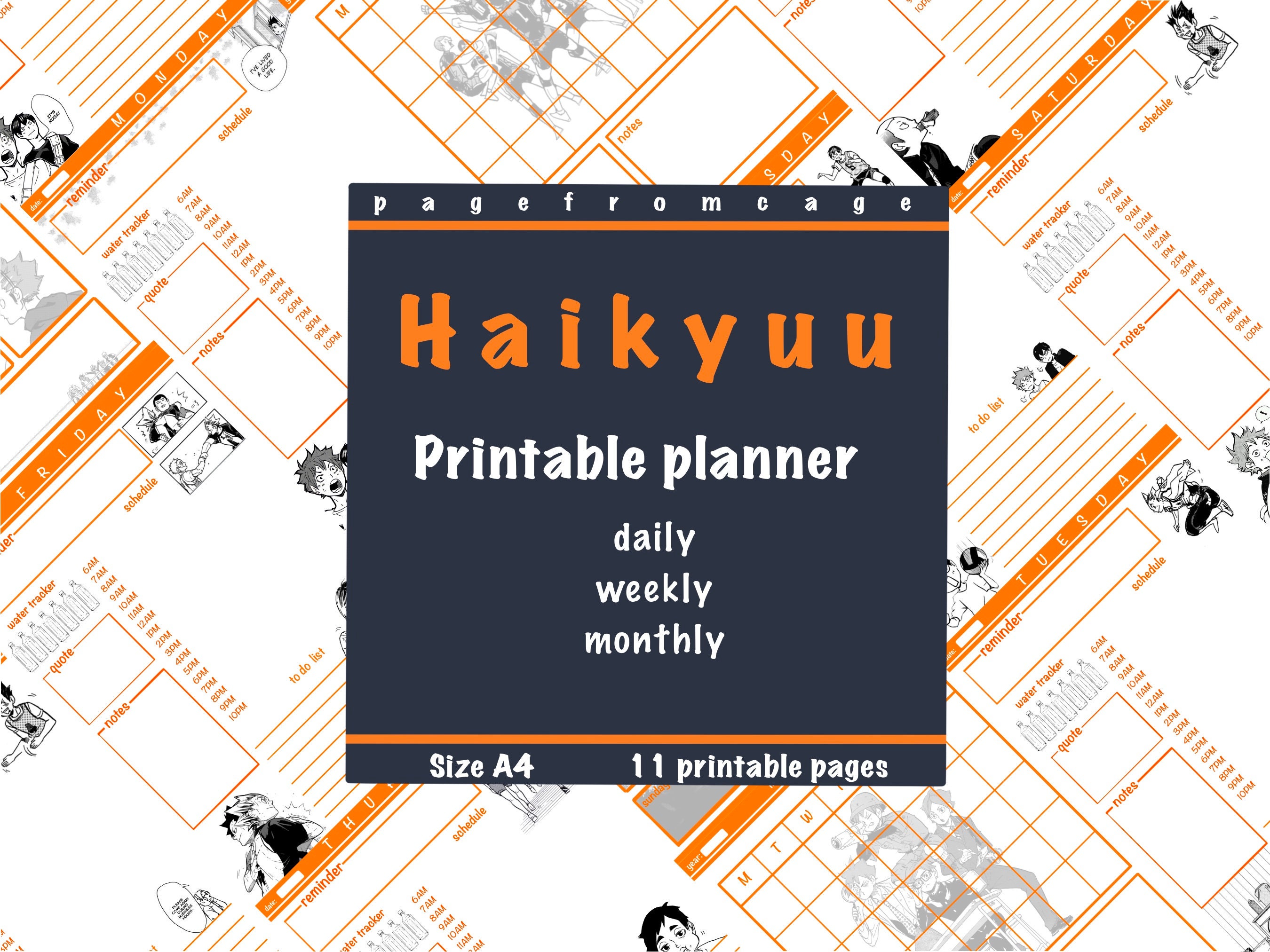  Haikyuu Calendario mensual 2023 para colgar en la pared,  calendario japonés Anime Stuff Manga Haikyu Merch serie de anime grande de  30 meses tiene 12 meses para escribir en planificador más