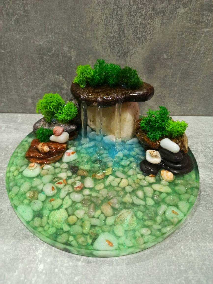 resin pond waterfall