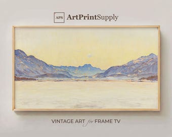 Winter Mountain Scene Art for Samsung Frame TV (Digital Download)