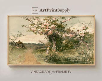 Spring Landscape Watercolor Painting for Samsung Frame TV (Digital Download)