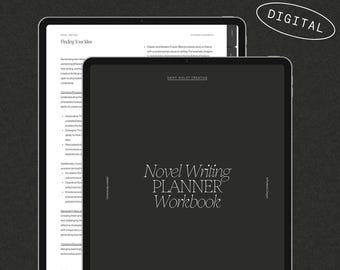 Novel Writing Digital Planner for Author Planner Plot a Novel Writer Gift Printable How to Write Workbook Creative Planner Writing Journal