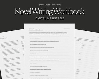 Novel Writing Digital Planner for Author Planner Plot a Novel Writer Gift Printable How to Write Workbook Creative Planner Writing Journal