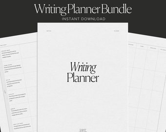 Printable Writing Digital Planner for Author Planner Plot a Novel Writer How to Write Novel Writing Journal Beat Sheet Word Count NaNoWriMo