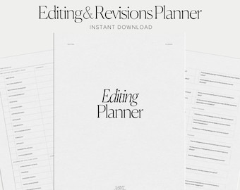 Novel Writing Editing Checklist Planner for Author Planner Plot a Novel Revision Beta Reader Digital Creative Planner Writing Journal Edits