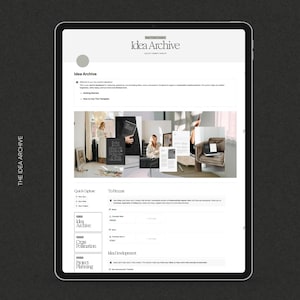 Project Planner Notion Template Digital Artist Writer Creative Notion Planner Project Management Template for Idea Tracking Notion Templates