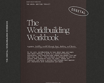 World Aufbau schreiben Arbeitsbuch Fantasy Planer Schriftsteller Geschenke für Schriftsteller Plot a Novel Workbook Kreatives Schreiben Arbeitsbuch Digital Printable