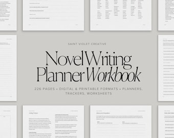Novel Writing Digital Planner for Author Planner Plot a Novel Writer Gift Printable How to Write Workbook Creative Planner Writing Journal