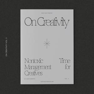 Creativity Zine Non-Toxic Time Management Workbook for Creatives Productivity Planner Anti Hustle Task Management Self Care for Artists