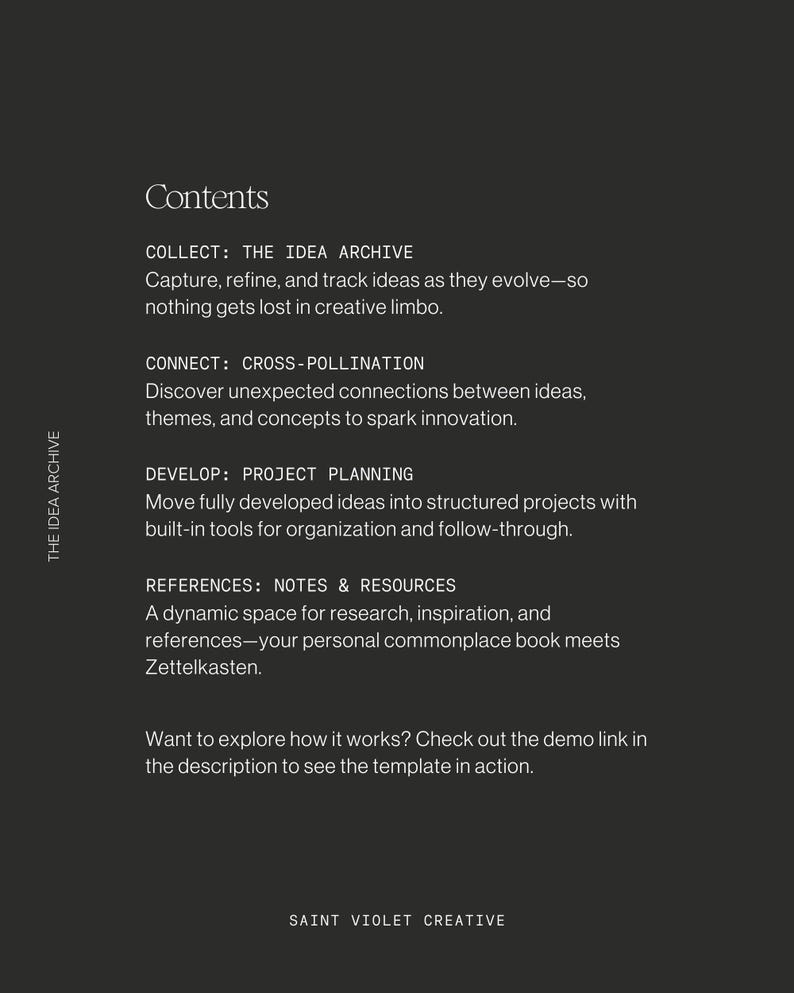 Project Planner Notion Template Digital Artist Writer Creative Notion ...