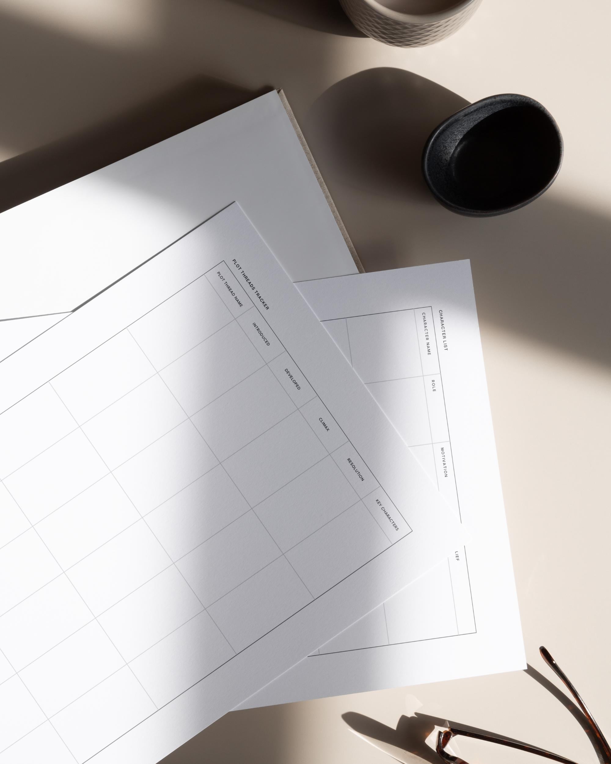Printable Writing Digital Planner for Author Planner Plot a Novel ...
