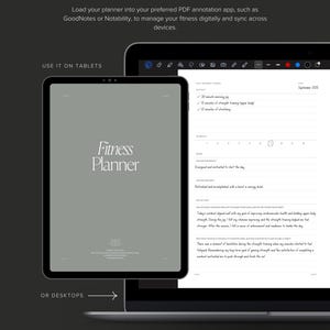 Digital Fitness Planner Printable Weight Loss Journal Printable Workout ...