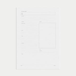 Printable Creative Project Planner for Artists A5 Inserts Art Piece Planner Graphic Design Gift for Designers Art Project Management One Page Planner Project Tracking Sheets Creative Brief Organizer
