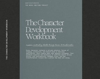 Character Writing Workbook Planner for Author Planner Writer Gifts for Writers Plot a Novel Workbook Creative Writing Workbook Tracker Book
