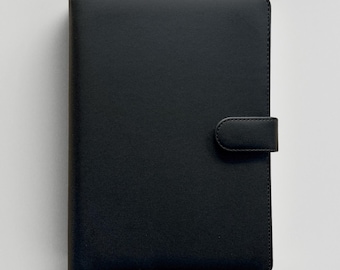 Custom A5 Binder Cover for A5 Planner Inserts A5 Planner Cover Refillable Custom Ring Binder Vegan Leather Journal Personalized Binder Cover