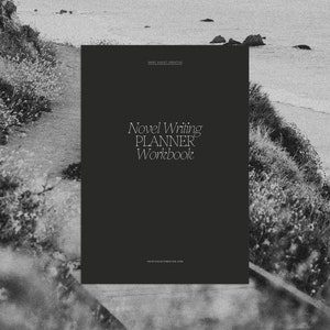 Planificador de escritura de novelas para autores Trama de una novela Escena de tarjeta Plantillas de escritura de libros Planificador de proyectos de novela digital Regalo para escritores Planificador
