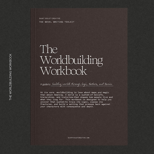 World Building Writing Workbook Fantasy Planner Writer Gifts for Writers Plot a Novel Workbook Creative Writing Workbook Worldbuilding Book