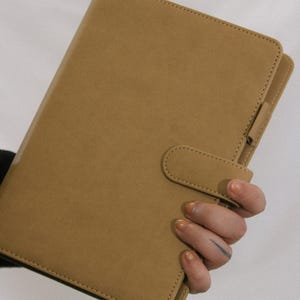 Custom A5 Binder 6 Ring Binder Planner Cover A5 Notebook Cover Refillable Planner A5 Binders 2025 Planner PU Leather Organizer Binder Cover