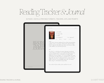 Lesetracker Journal Buchkritik Vorlage Printables Lesetagebuch Digitales Buch Journal Bookish Goodnotes Lesejournal