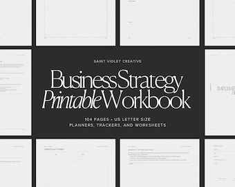 Printable Startup Business Plan Template Business Planner Printable Workbook Printable Small Business Planner for Small Business Owner PDF