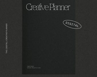 Digitaler druckbarer kreativer Projektplaner für Künstler und Designer Undatierter Planer Projektmanagement-Planer Journal Handwerksplaner PDF