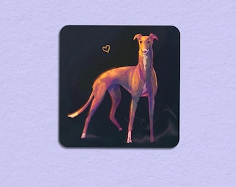 Love Hound WATERPROOF VINYL STICKER | Greyhound, Sighthound, Lurcher, Whippet, Iggy