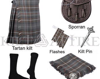 Scottish kilt set Men's Wedding kilt outfit & 7 pieces Dress Traditional Kilt Set  Available in Various 45+ Tartans.