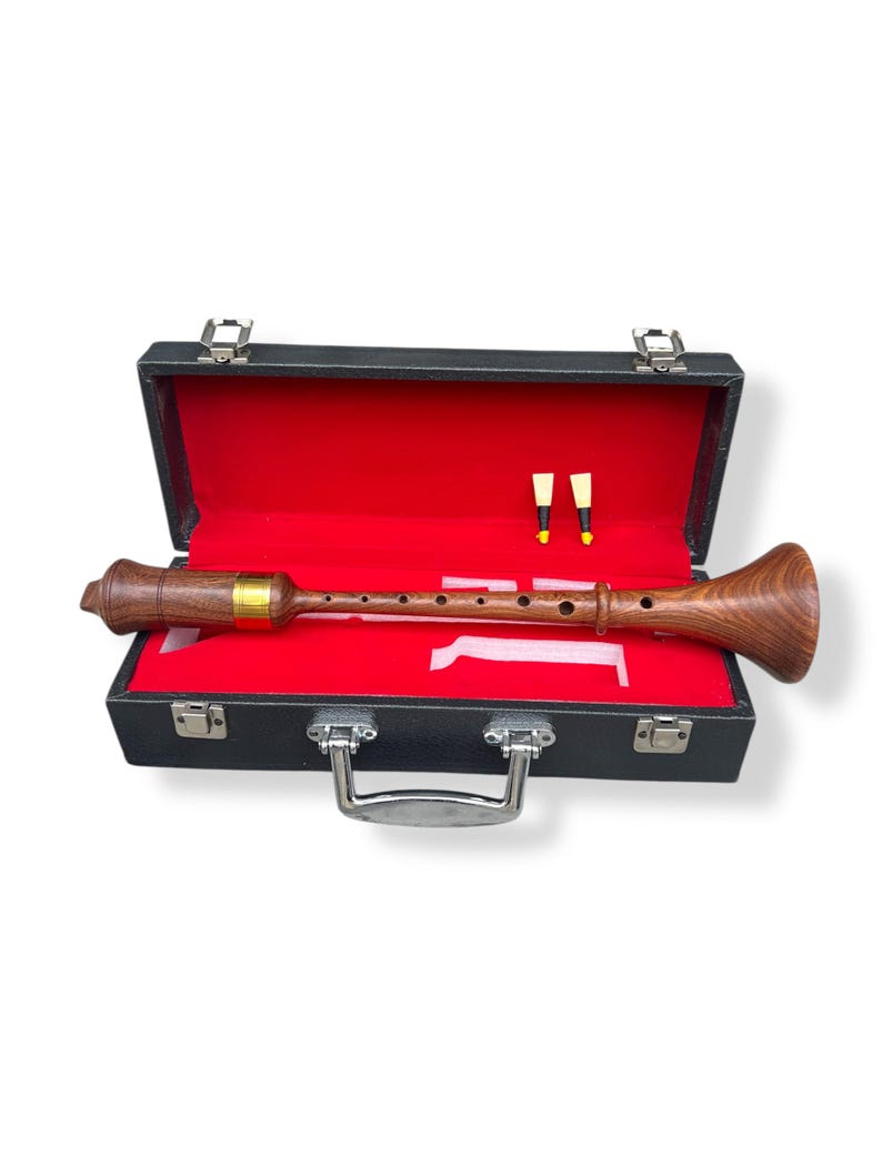 Shawm Reed Rosewood RAUSCHPFEIFE Small Wooden Medieval Shawm Instrument With Two ...