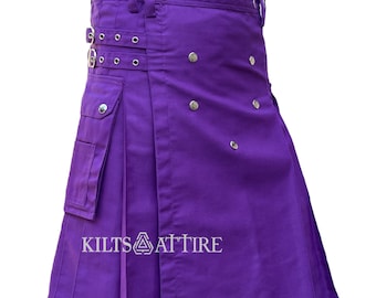 Men&#39;s Wedding Utility Kilt Deluxe Fashion Scottish Hybrid Kilt In Different Available Colors