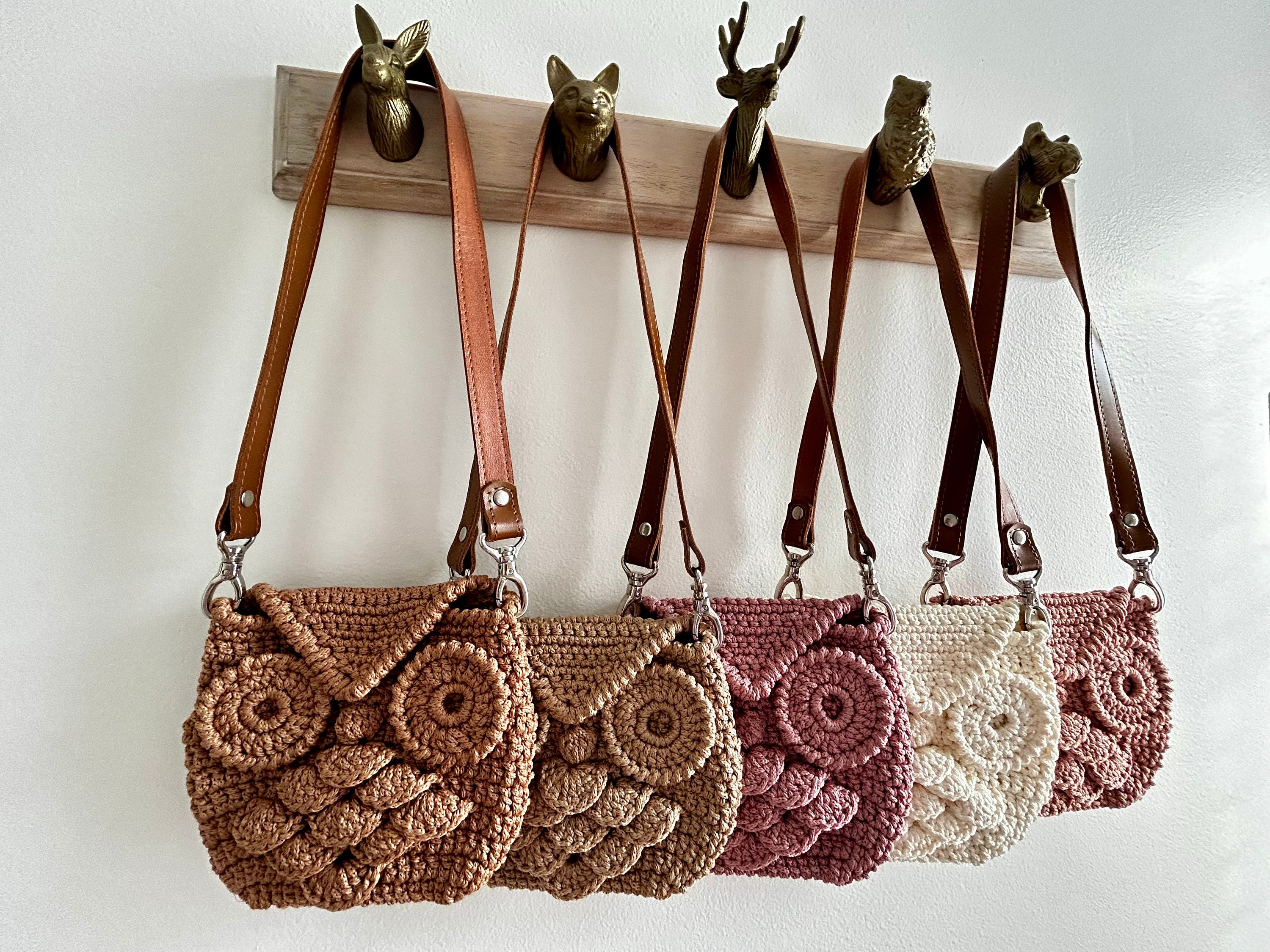 Crochet Owl Purse: Handmade Girl's Shoulder Bag