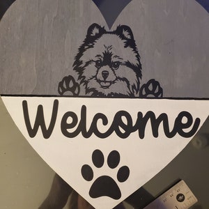Welcome Dog Breed Sign