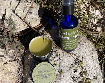 Rain In The Desert, Chaparral Salve + Hydrosol, Gift Bundle, 1oz