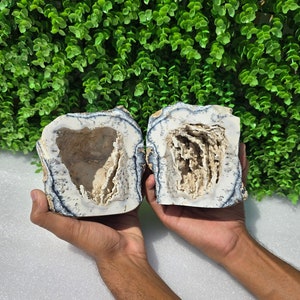 Rare Dendritic Opal Wish Box - Dendritic Opal Geode - Dendrite Crystal Specimen - Natural Stone - Gift