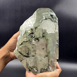 Himalayan Clear Quartz Cluster: Phantom & Chlorite Crystal Healing